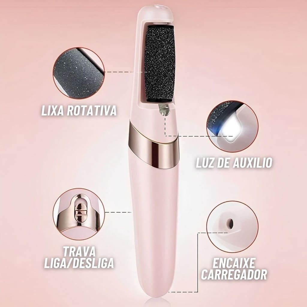 Lixa Esfoliadora Elétrica para os Pés USB